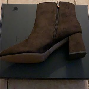 Suede bootie